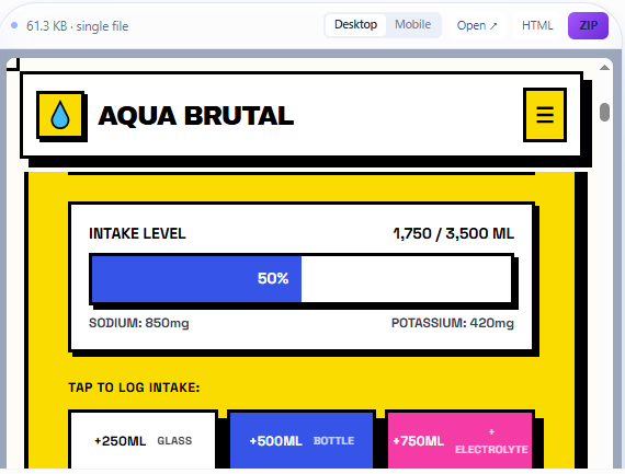 Bold site example